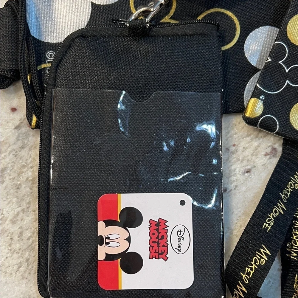Mickey Mouse Pack and 2 Zippered Pouch Landyards